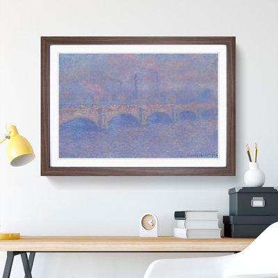 Waterloo Bridge in London Vol.1 by Claude Monet - Picture Frame Painting