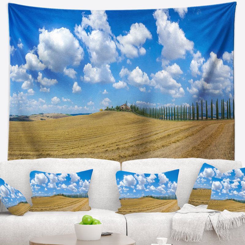 Tuscany en polyester avec tapisserie maison de ferme avec accessoires suspendus inclus, 32" H x 39" W