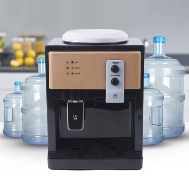 Bottled Water Hot/Cold Cooler Black