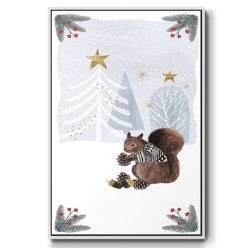 Cozy Christmas Collection B, H 25 po x l 17 po x P 1,5 po, Cadre blanc