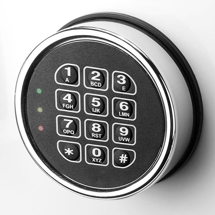 Tall Black Steel Fireproof Digital Safe with Keypad Lock