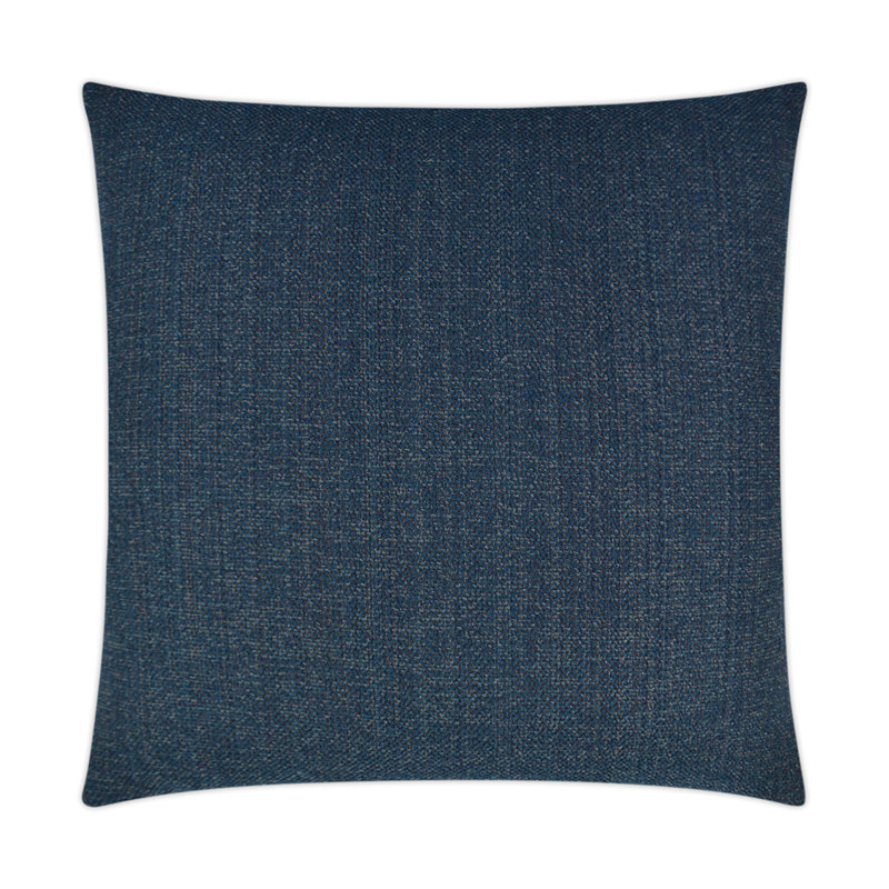 Coussin décoratif Wellford, Bleu, Carré 20 po