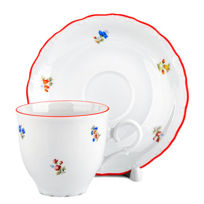 Waltz Porcelain Teacup and Saucer