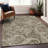 Premium Machine Washable Antonelli Chocolate Rug-1339186837