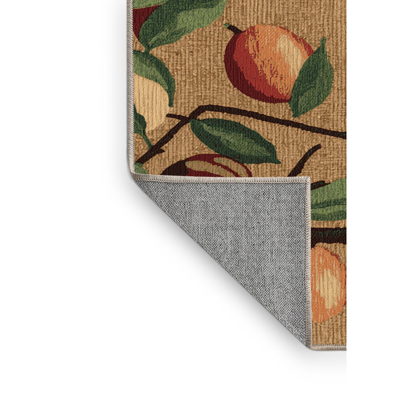 Tapis lavable de couleur fruits de mer prune, Rectangulaire 2 pi x 3 pi