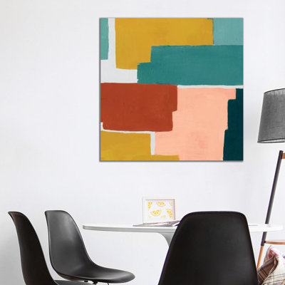 Block Abstract IV by Grace Popp - Wrapped Canvas Painting