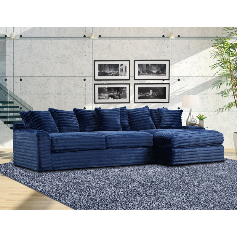 Canapé modulaire 4810 Kuba RAF, Tissu bleu