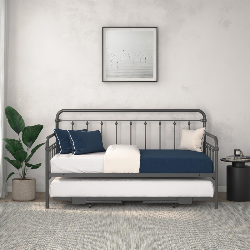 Lit de jour Beant, Lit simple, Gunmetal Grey