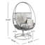 Chaise longue pivotante grise