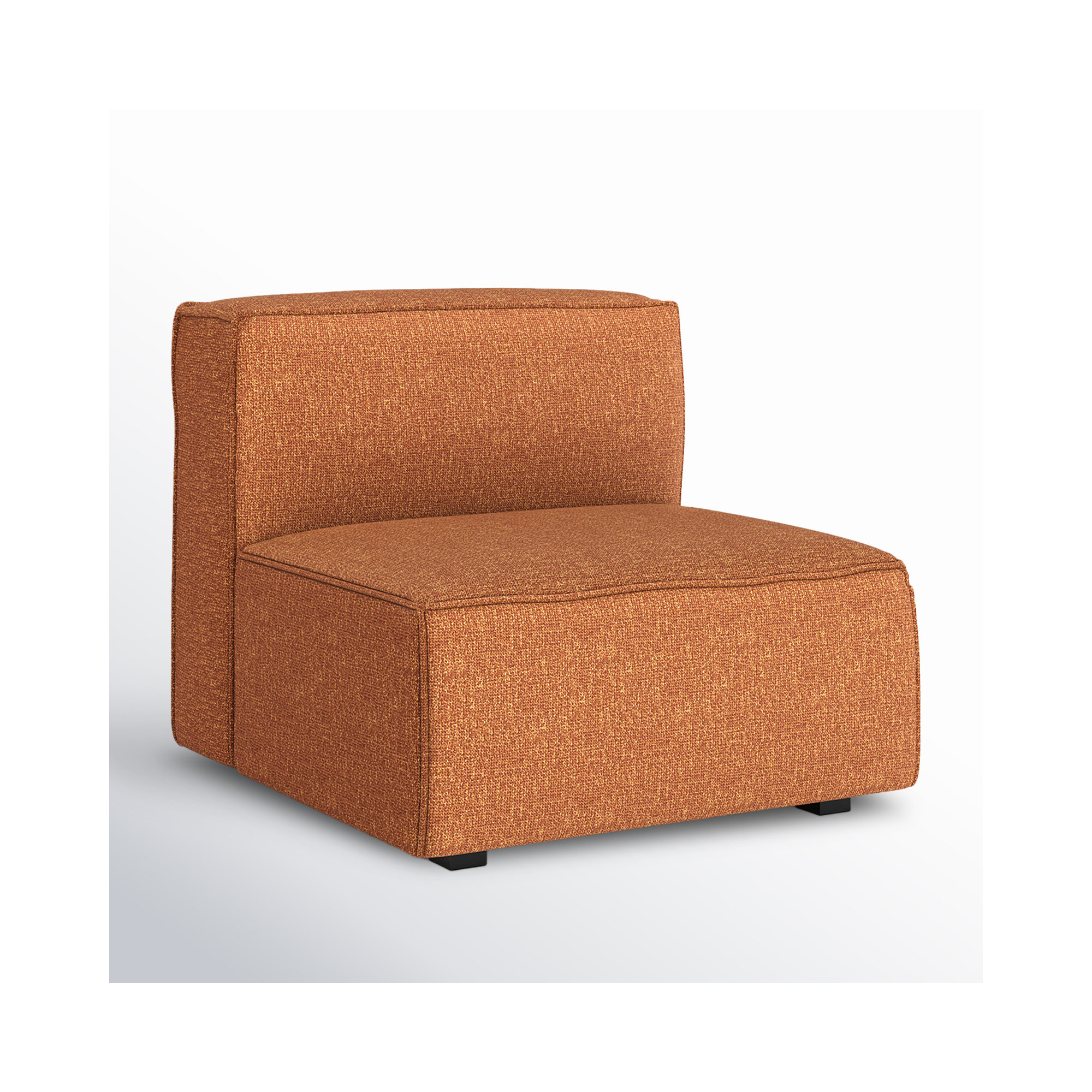 Shonnard Upholstered Slipper Chair, Bjorn Rust Performance Twill
