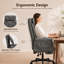 Chaise de bureau ergonomique à pieds croisés, similicuir adapté aux animaux de compagnie-1576369139