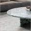 Table basse en marbre naturel bleu gris, table de salon avec veines uniques, pierre véritable