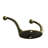 Antique Decorative Dual Coat Hook Hat Hook, Wall Mounted (Screws Included) Hook, Double Coat