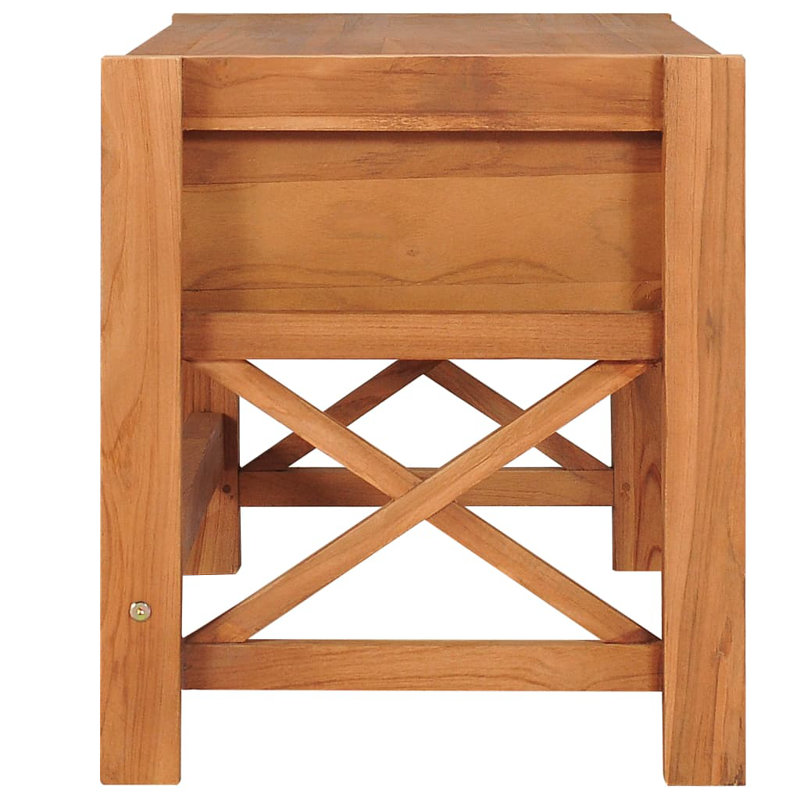Alaska Solid Wood Writing Desk, 45cm H x 140 cm W x 40cm D