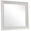 Miroir rectangulaire traditionnel encadré en bois Lella White, 112 cm (L) x 102 cm (H)