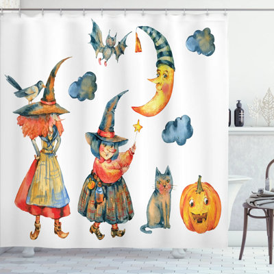 Shower Curtain with Hooks Included