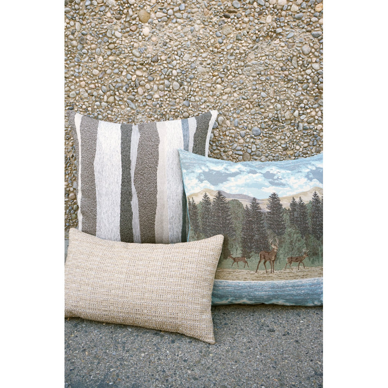 Jackie O Pillow Cover & Insert, Sisal, Square 22"