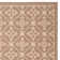 Aengus Geometric Brown/Creme Indoor/Outdoor Area Rug