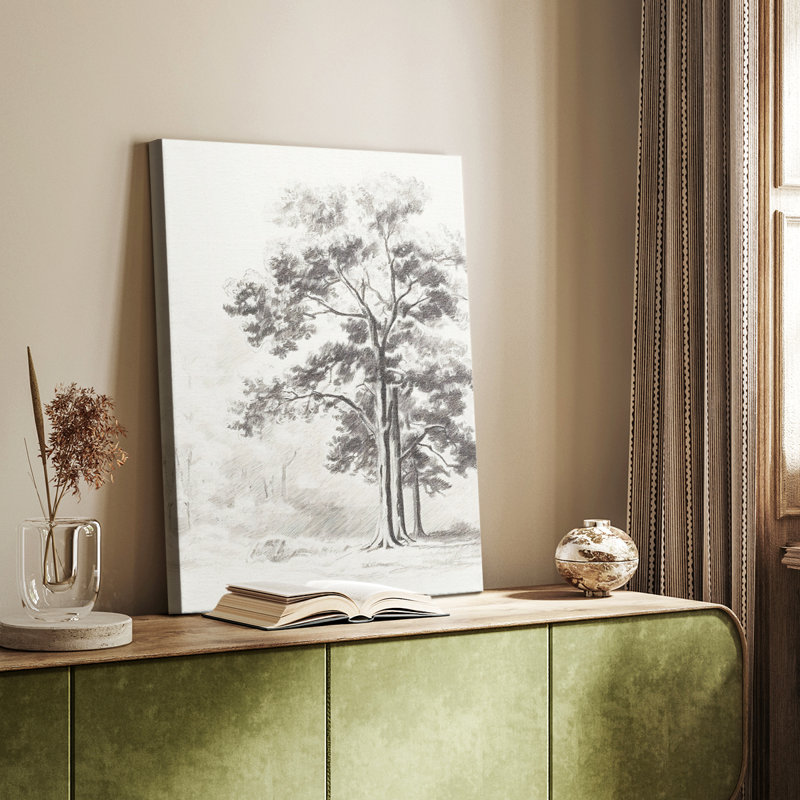 Paysage rétro XIII - galerie Cavas, H 18 po x l 12 po