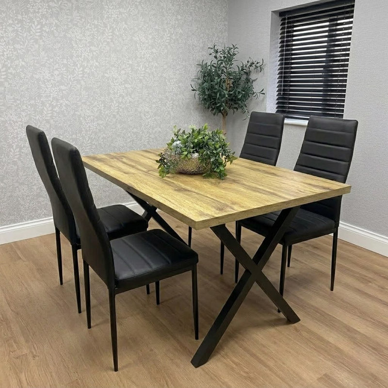 4 - Person Dining Set, Black