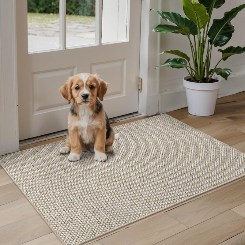 Non-Slip Doormat, Beige, 60 x 90 cm