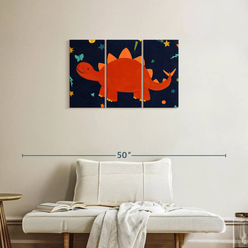 Brampt Starry Dinos I, 20" H x 33" W