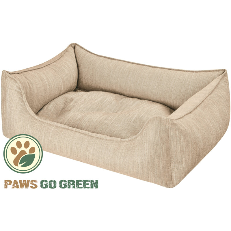 Eco Dog Orthopedic Polyester Pet Bed, Sand, Small (70cm W x 50cm D x 25cm H)