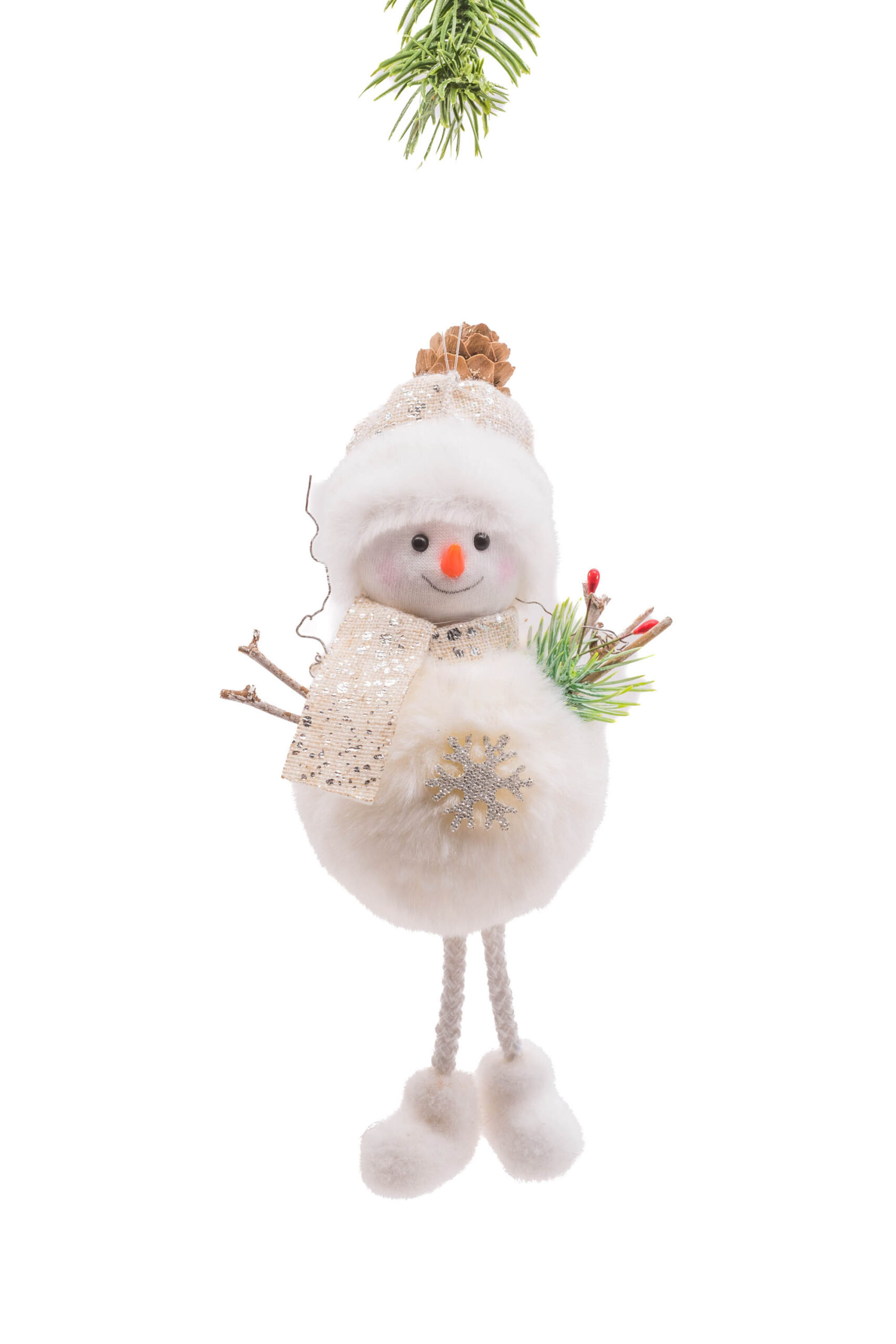 Holiday Theme Touque Snowman Design Metal Paper Towel Holder