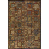 Rustic Tribal Geometric Antique Flatweave Caucasian Verneh Kilim Rug