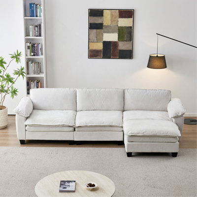 Living Room Furniture Luxury Couch With Soft Chenille Upholstered Sofa