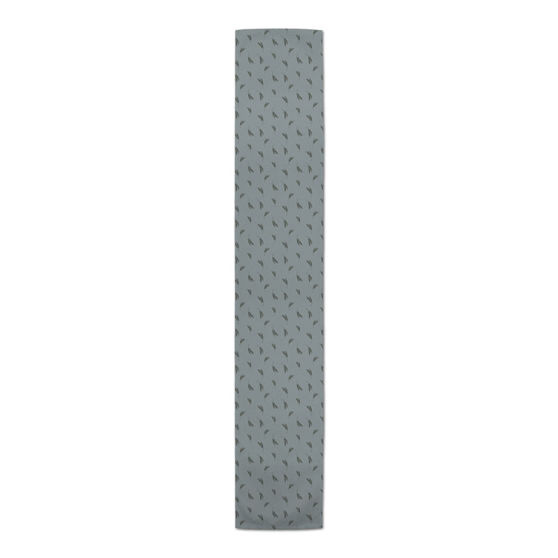 Chemin de table rectangulaire, 72 po x 16 po, Bleu / gris foncé