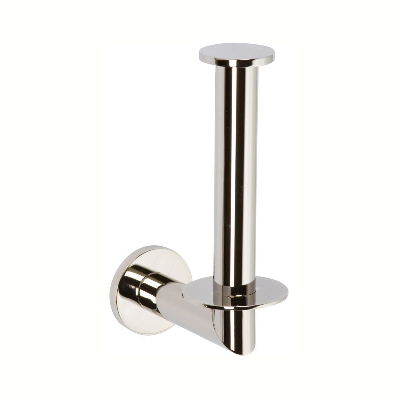Kubic Spare Toilet Paper Holder, Polished Nickel
