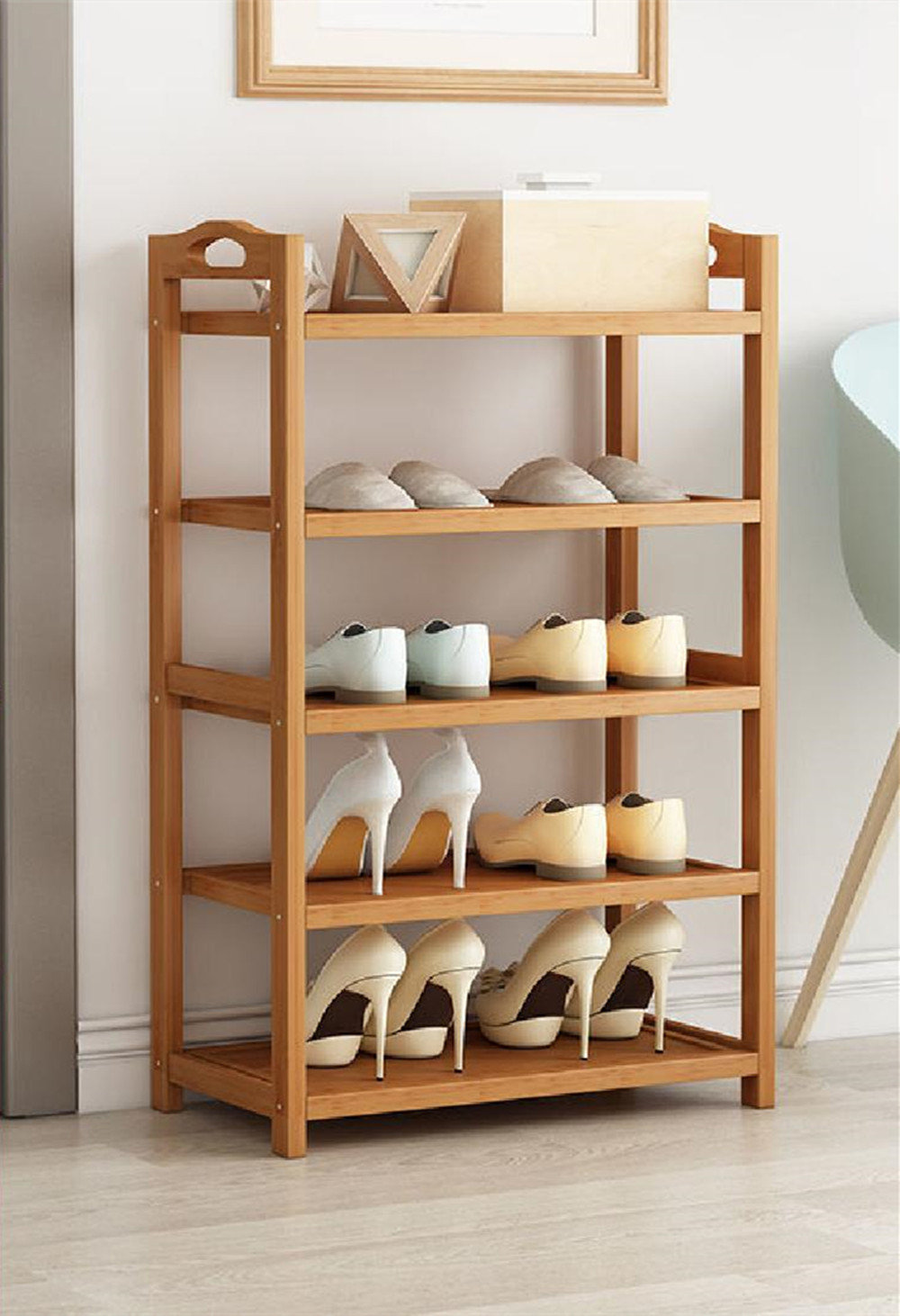 4 Pair Wall Mounted Shoe Rack (Set of 2) Millwood Pines