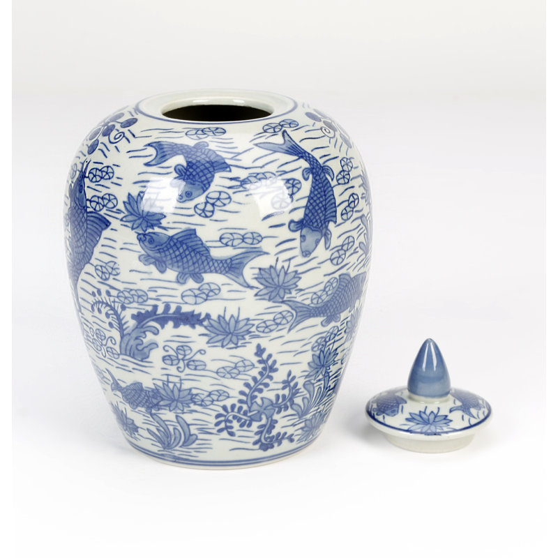 Bliss 9'' Porcelain Ginger Jar