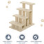 Escalier pour chat multi-niveaux à 4 niveaux pour chat, beige, 25 po - Votre tapis des chats aidants