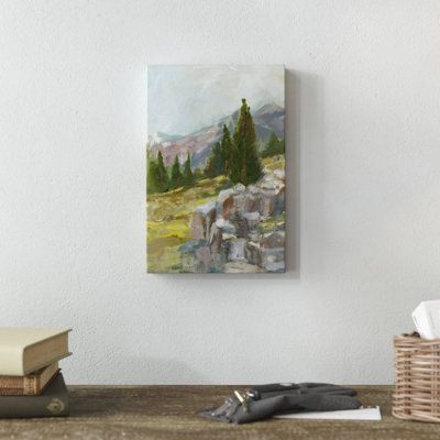 Rocky Hillside II by Ethan Harper - Painting on Canvas
