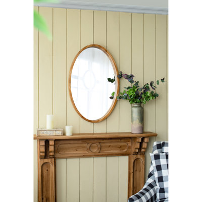 Miroir de salle de bain rustique