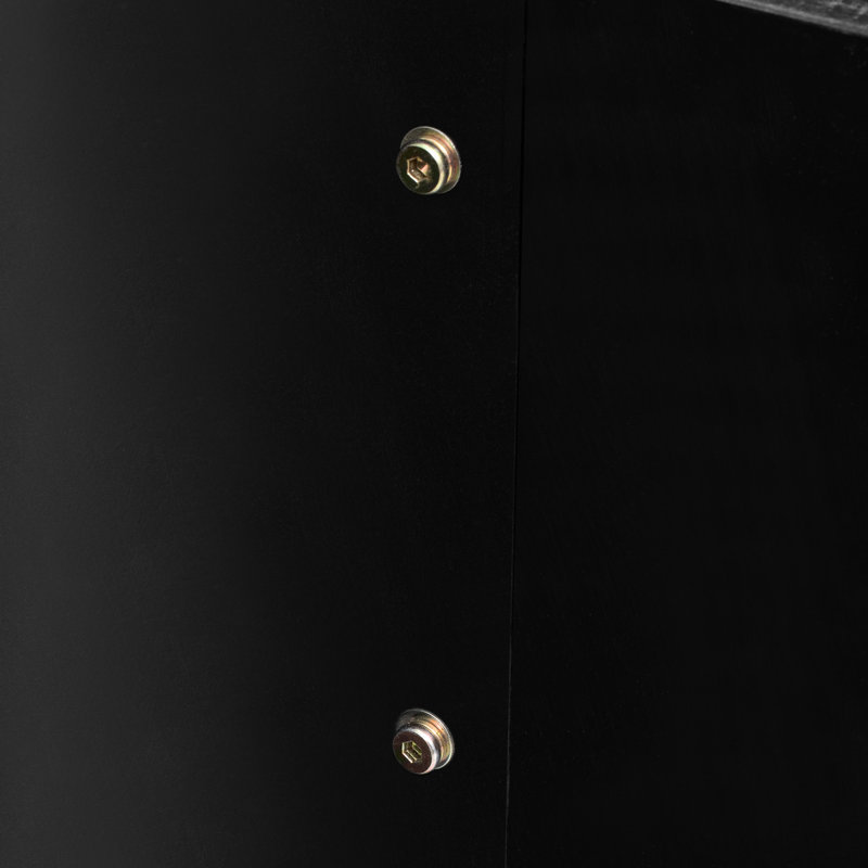 Table basse de mobilier de salon Abbottstown, H 18,17 po x L 46,56 po x l 24,15 po, Noir antique
