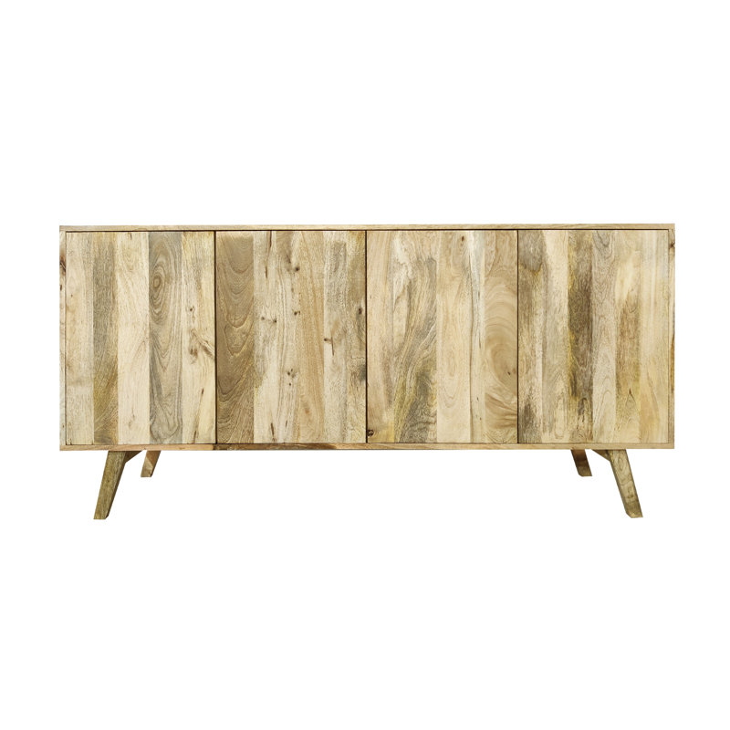 Crowell 160cm Solid Wood Sideboard, Natural