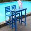 Chaise de bar d'extérieur à hauteur de bar, tabourets Adirondack haute en PEHD toutes saisons pour bistro, jardin, cour arrière, terrasse