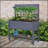 41" Raised Garden Bed with Trellis on Wheels