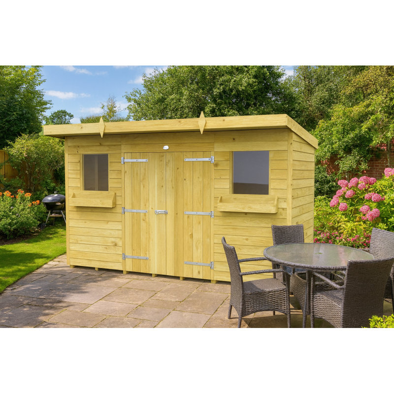 10ft x 4ft Pent Summer Shed