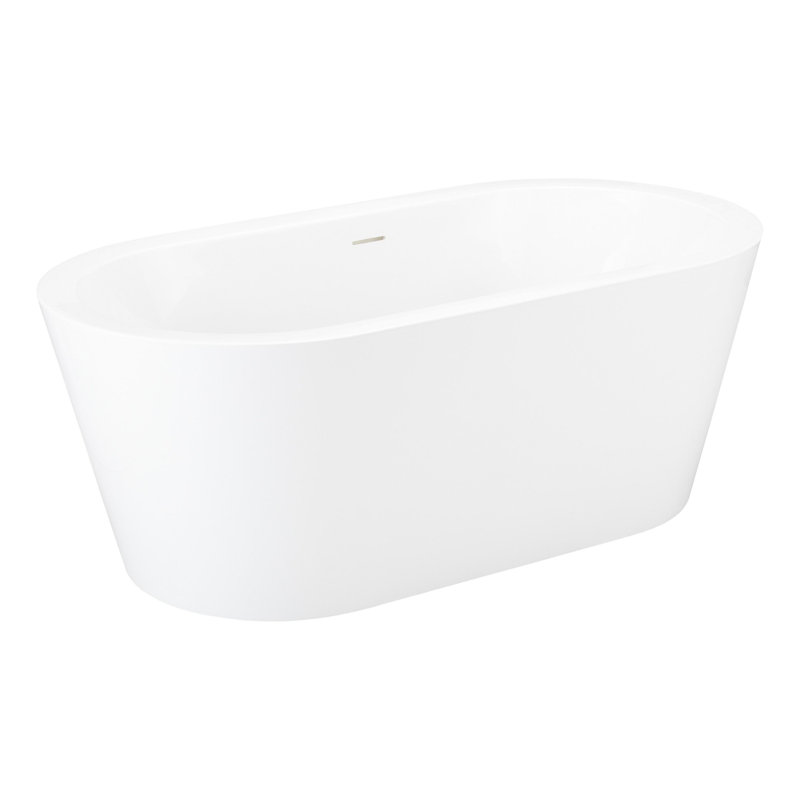 Leith 59" Freestanding Soaking Acrylic Bathtub