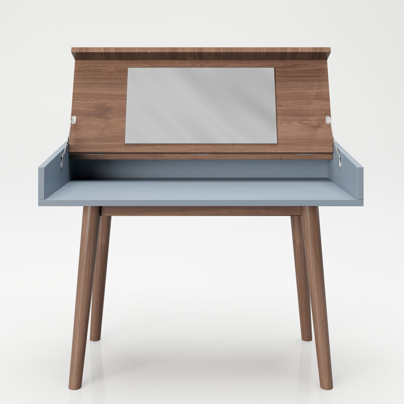 Henriette Solid Wood Base Secretary Desk