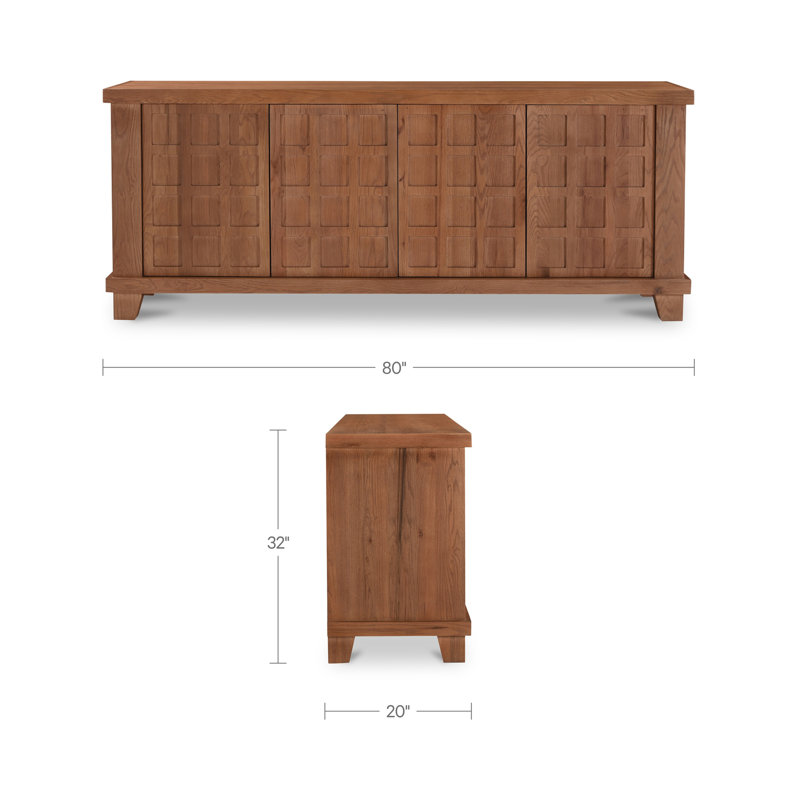 Enya Sideboard Red Oak, Red