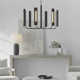 6 Light Metal Dimmable LED Chandelier