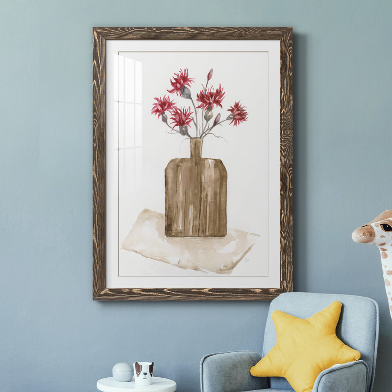 Simply Country I - peinture encadrée, Encadré de bois de noyer, H 37,5 po x l 27,5 po x P 1,5 po