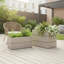 Jardinière rectangulaire Rectanglar Terrace - Brun cendré-131418512-131418513