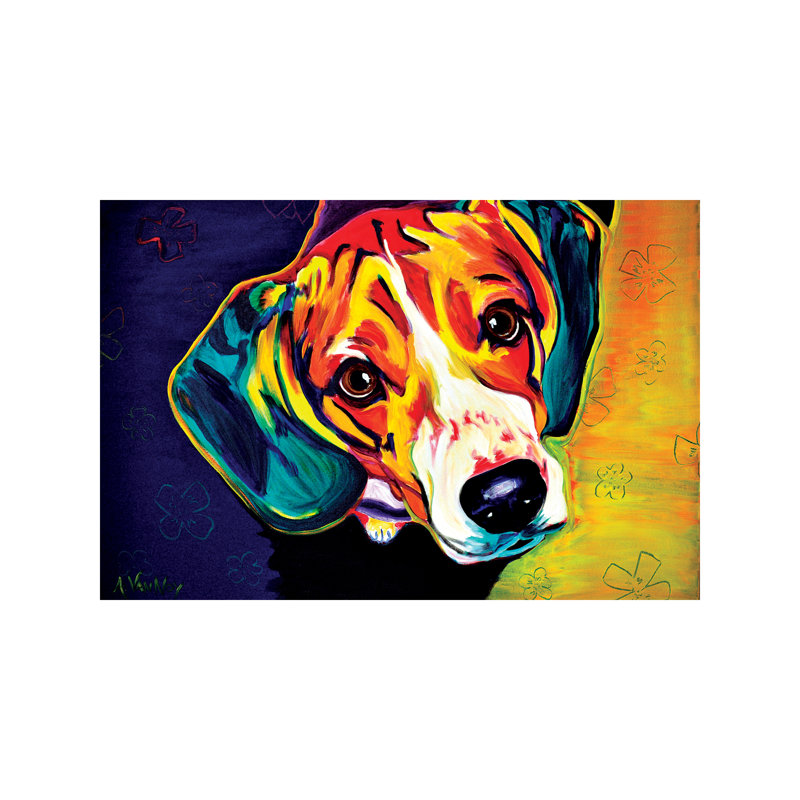 Beagle Bailey - Print on Canvas, 20.32 cm H x 30.48 cm W, No Frame