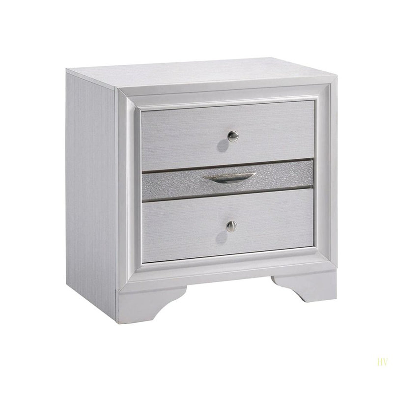 Table de chevet contemporaine 1Pc, Blanc